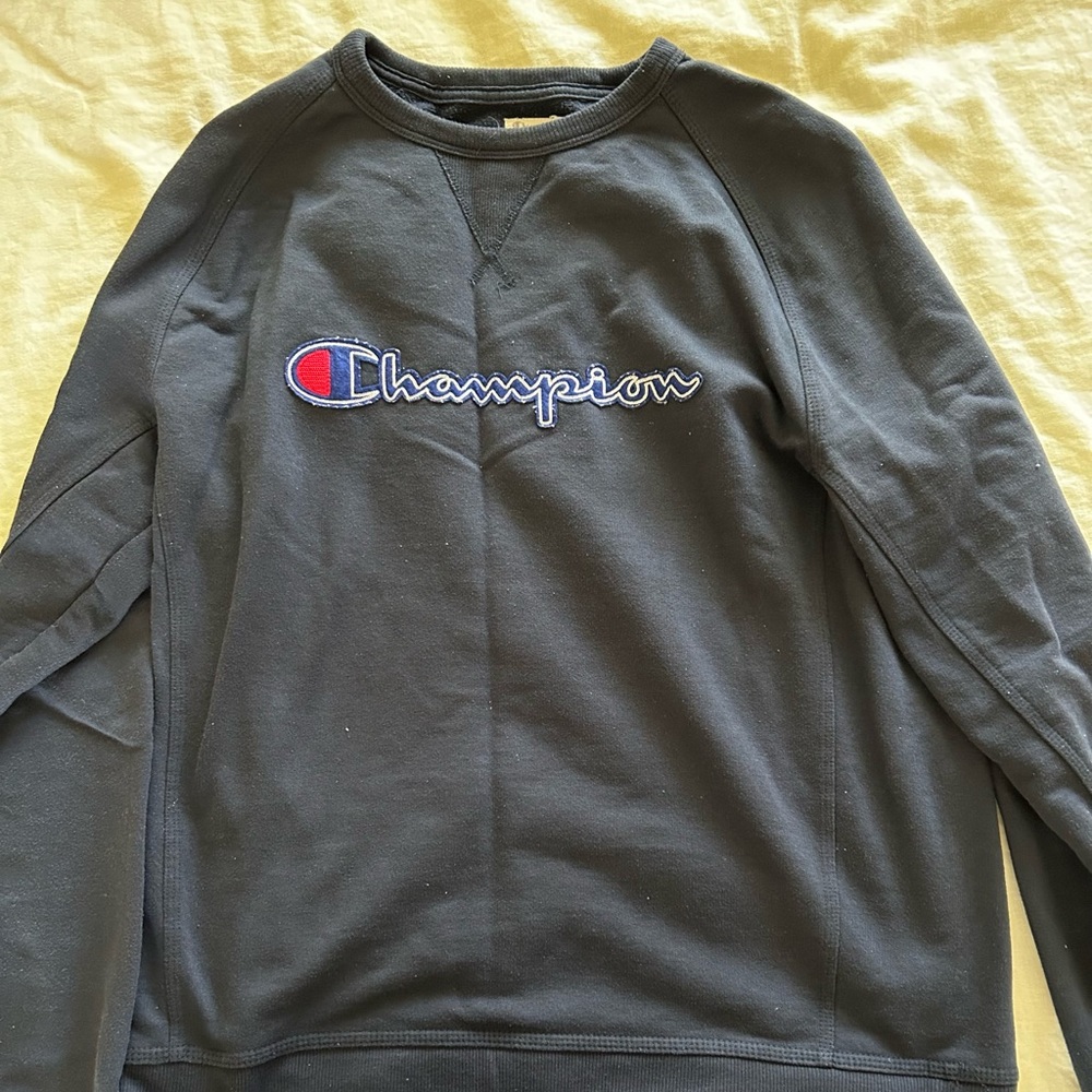 Navy Blue Champion Crewneck